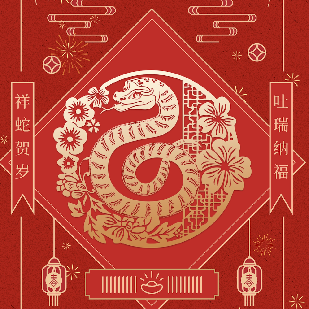 瑞蛇攜福至，萬(wàn)象啟新程